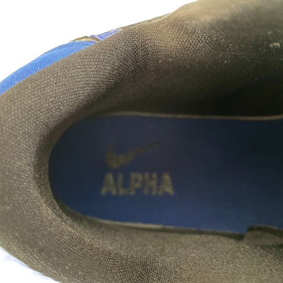 Nike Alpha Pro Mid-Football Cleats Size 15 Blue & Black NEW without Box - Picture 8 of 8